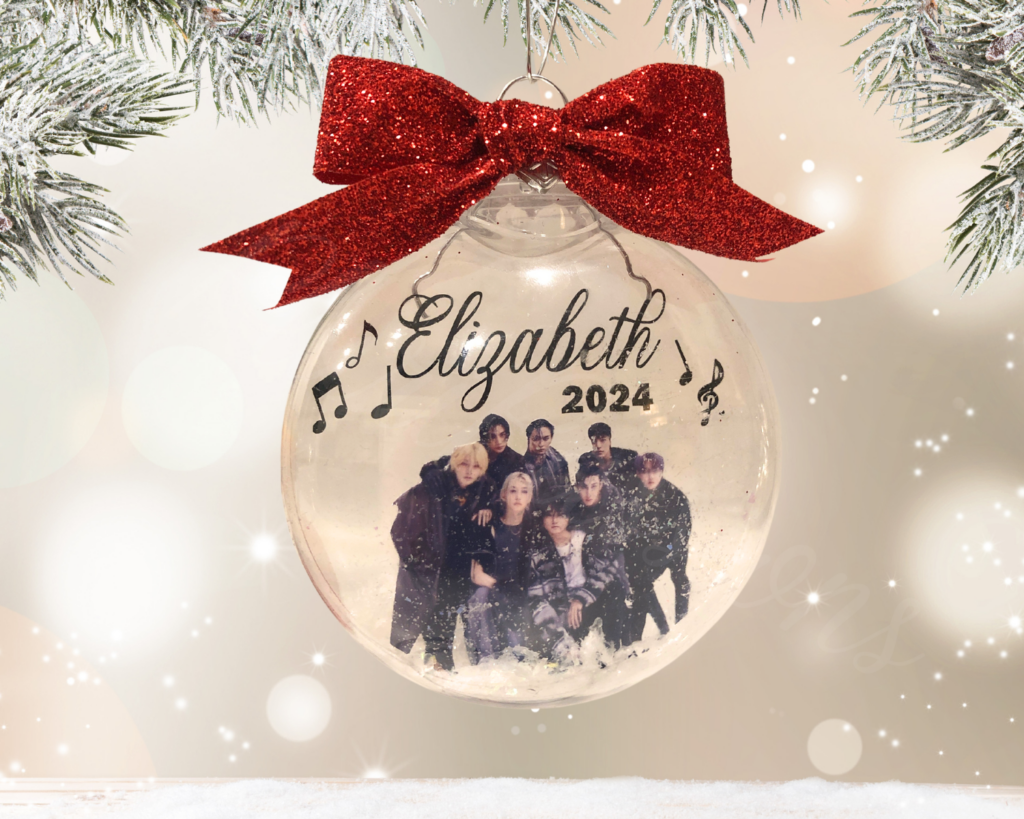 Boule de Noël avec insertion personnalisable en plastique – Image 2