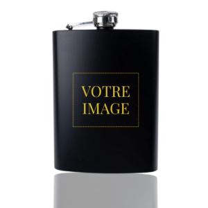 Flasque à whisky gravée
