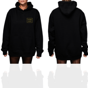 Hoodie pour adulte unisexe avec 1 logo