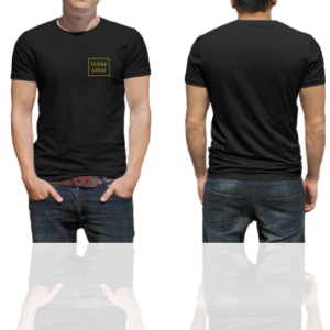 T-shirt pour adulte unisexe avec 1 logo devant